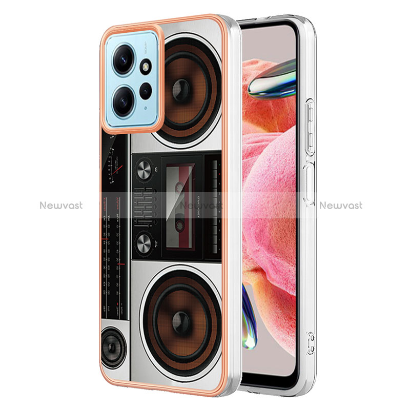 Silicone Candy Rubber Gel Fashionable Pattern Soft Case Cover YB6 for Xiaomi Redmi Note 12 4G Colorful