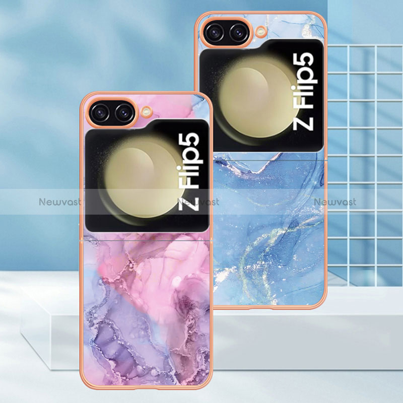 Silicone Candy Rubber Gel Fashionable Pattern Soft Case Cover YB7 for Samsung Galaxy Z Flip5 5G