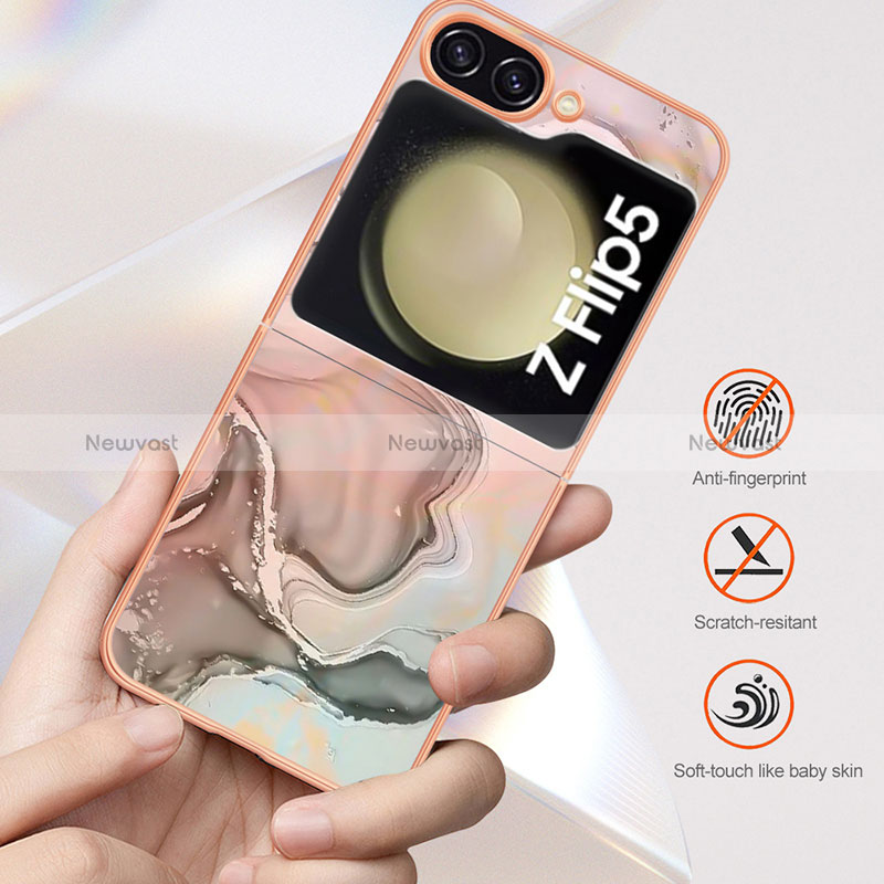 Silicone Candy Rubber Gel Fashionable Pattern Soft Case Cover YB7 for Samsung Galaxy Z Flip5 5G