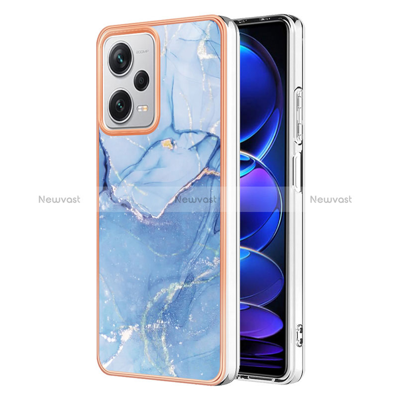 Silicone Candy Rubber Gel Fashionable Pattern Soft Case Cover YB7 for Xiaomi Redmi Note 12 Explorer Blue