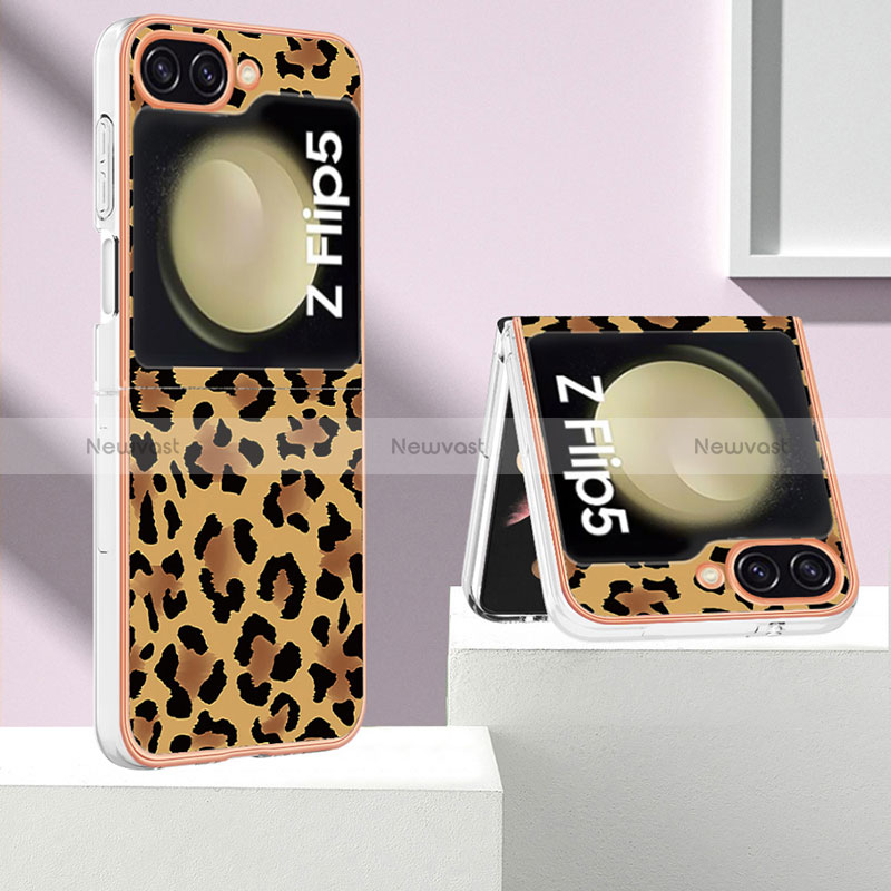 Silicone Candy Rubber Gel Fashionable Pattern Soft Case Cover YB8 for Samsung Galaxy Z Flip5 5G