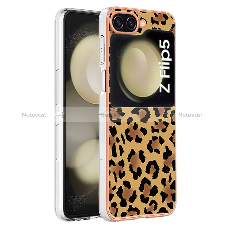 Silicone Candy Rubber Gel Fashionable Pattern Soft Case Cover YB8 for Samsung Galaxy Z Flip5 5G