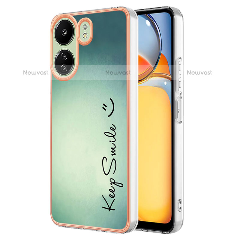 Silicone Candy Rubber Gel Fashionable Pattern Soft Case Cover YB8 for Xiaomi Poco C65