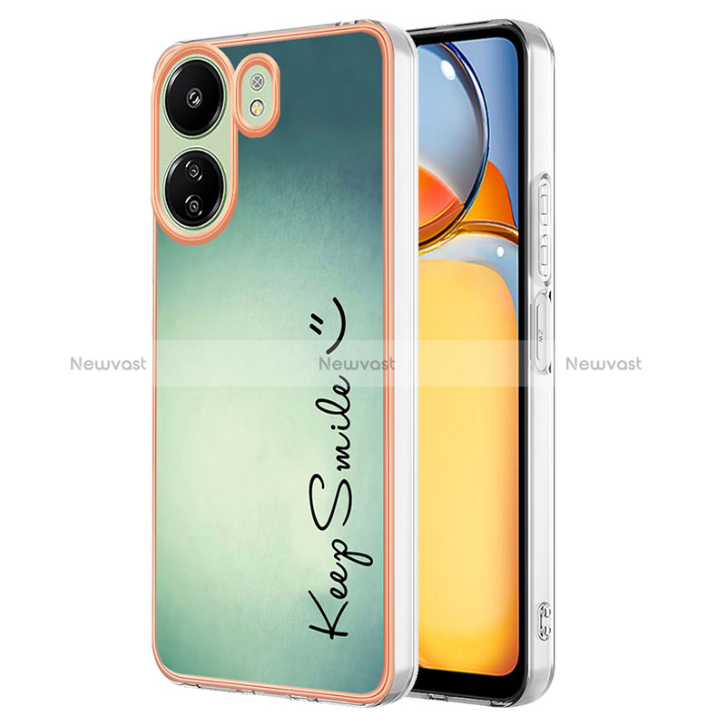 Silicone Candy Rubber Gel Fashionable Pattern Soft Case Cover YB8 for Xiaomi Redmi 13C