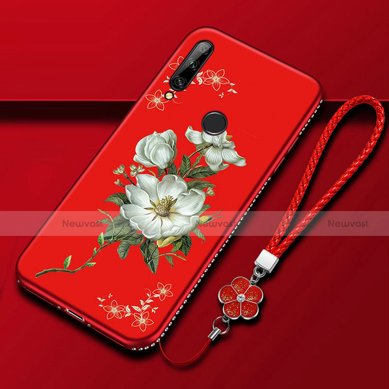 Silicone Candy Rubber Gel Flowers Soft Case Cover for Huawei Enjoy 10 Plus