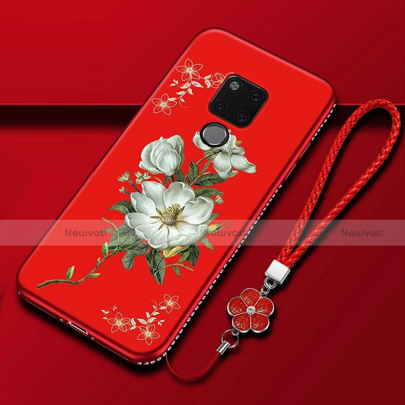 Silicone Candy Rubber Gel Flowers Soft Case Cover for Huawei Mate 20 X 5G