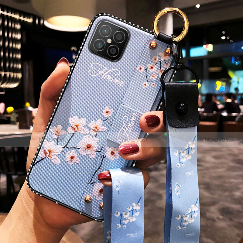 Silicone Candy Rubber Gel Flowers Soft Case Cover for Huawei Nova 8 SE 5G