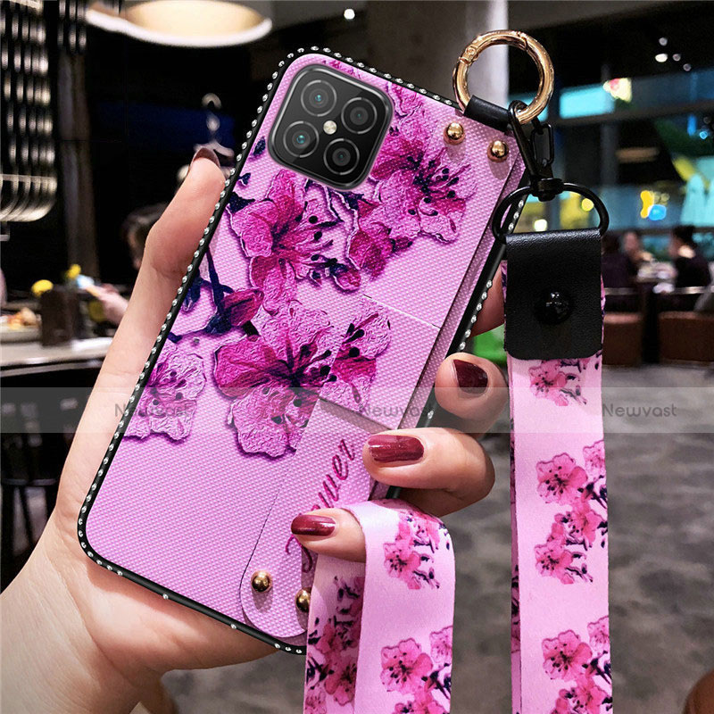 Silicone Candy Rubber Gel Flowers Soft Case Cover for Huawei Nova 8 SE 5G