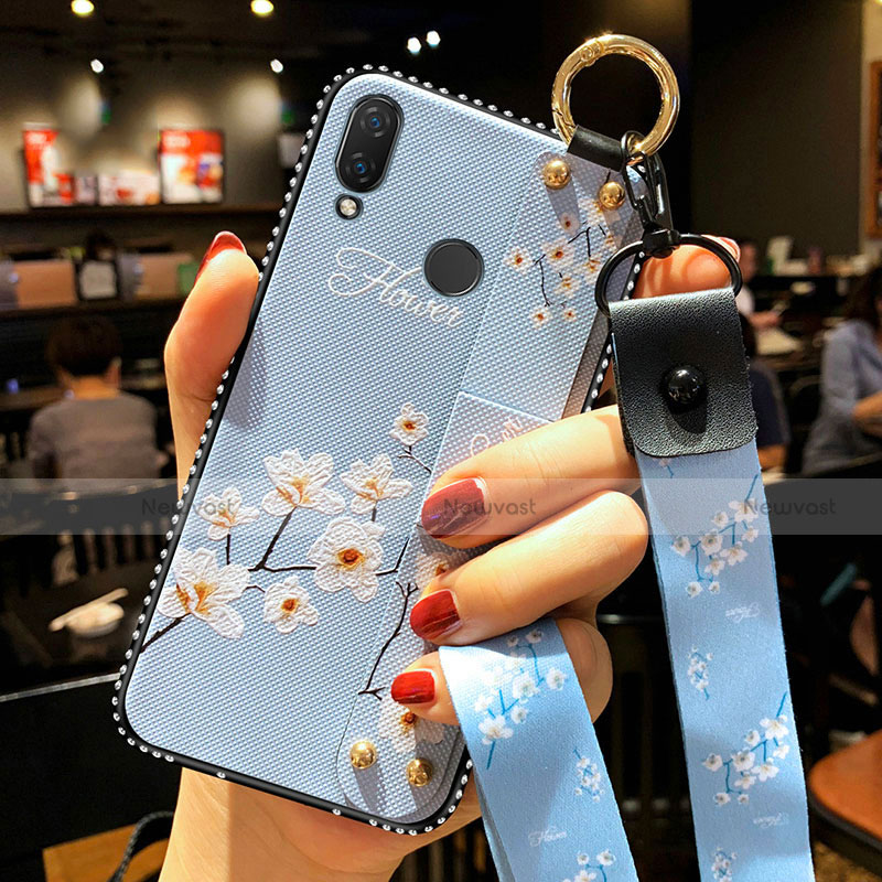 Silicone Candy Rubber Gel Flowers Soft Case Cover for Huawei P Smart Z