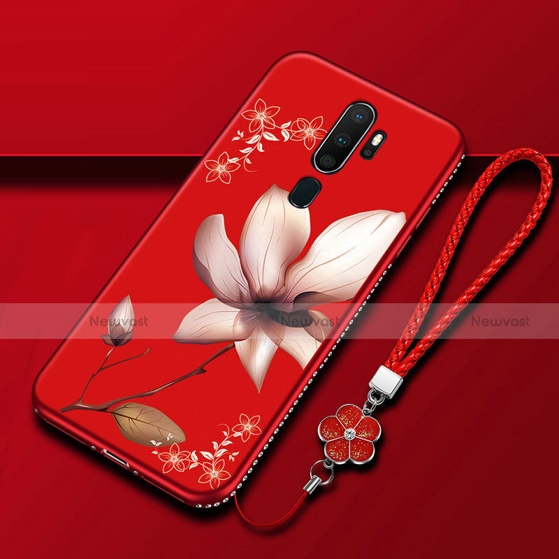 Silicone Candy Rubber Gel Flowers Soft Case Cover for Oppo A11