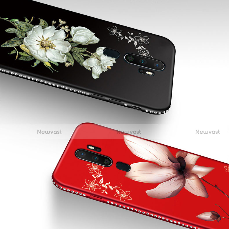 Silicone Candy Rubber Gel Flowers Soft Case Cover for Oppo A11