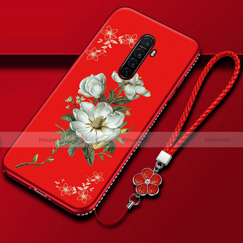 Silicone Candy Rubber Gel Flowers Soft Case Cover for Oppo Reno Ace