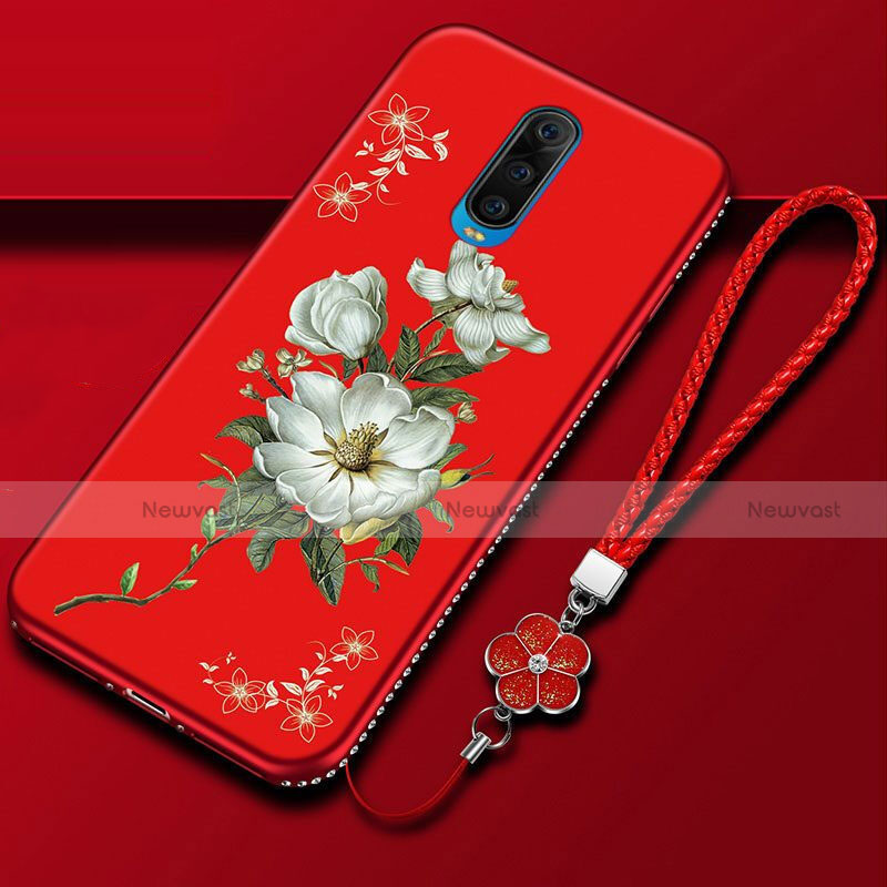 Silicone Candy Rubber Gel Flowers Soft Case Cover for Oppo RX17 Pro Mixed