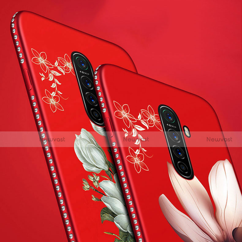 Silicone Candy Rubber Gel Flowers Soft Case Cover for Realme X2 Pro