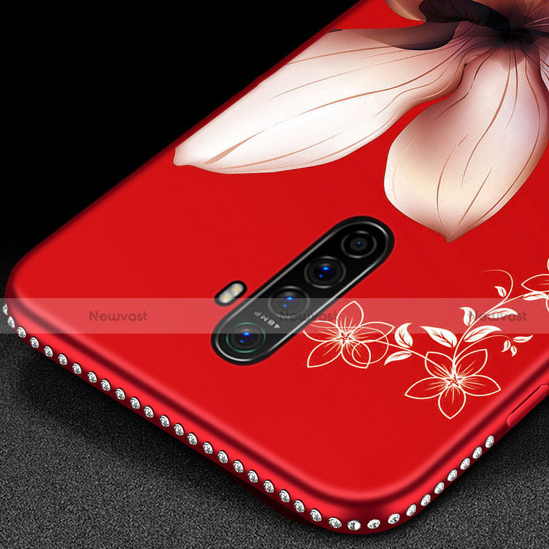 Silicone Candy Rubber Gel Flowers Soft Case Cover for Realme X2 Pro