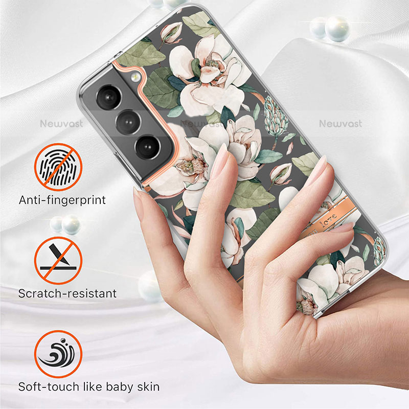 Silicone Candy Rubber Gel Flowers Soft Case Cover for Samsung Galaxy S21 5G