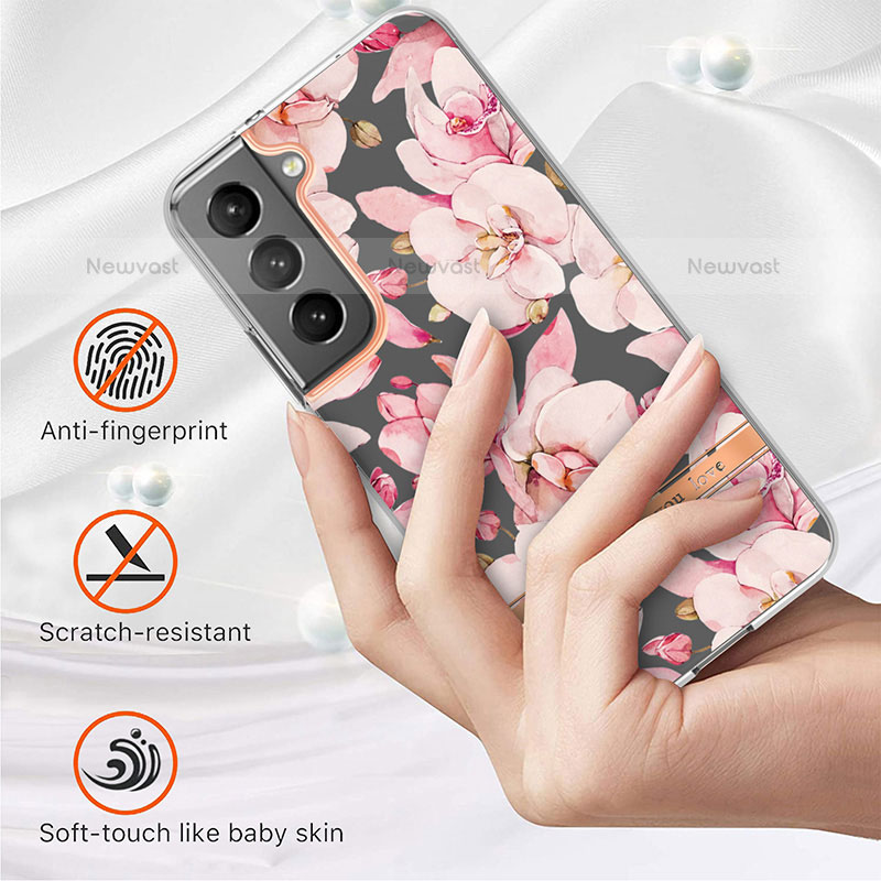 Silicone Candy Rubber Gel Flowers Soft Case Cover for Samsung Galaxy S21 FE 5G