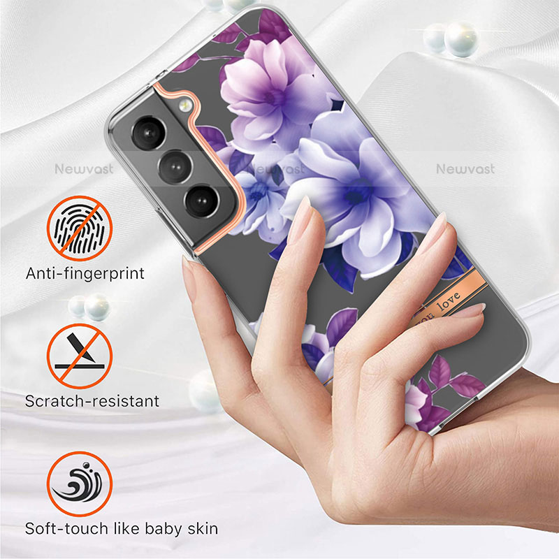 Silicone Candy Rubber Gel Flowers Soft Case Cover for Samsung Galaxy S23 5G