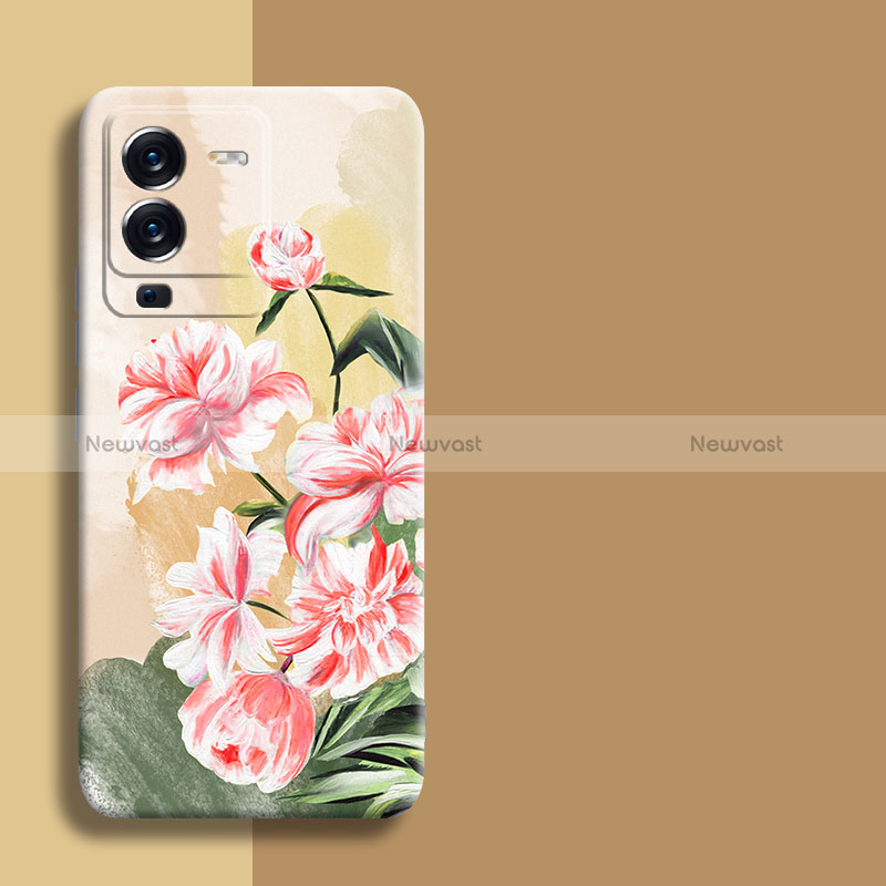 Silicone Candy Rubber Gel Flowers Soft Case Cover for Vivo V25 Pro 5G