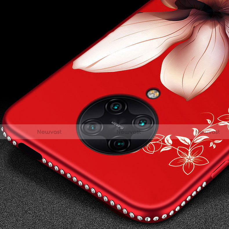 Silicone Candy Rubber Gel Flowers Soft Case Cover for Xiaomi Poco F2 Pro