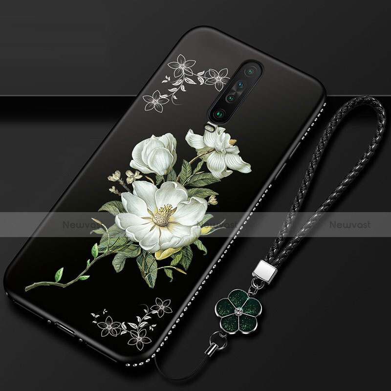 Silicone Candy Rubber Gel Flowers Soft Case Cover for Xiaomi Poco X2