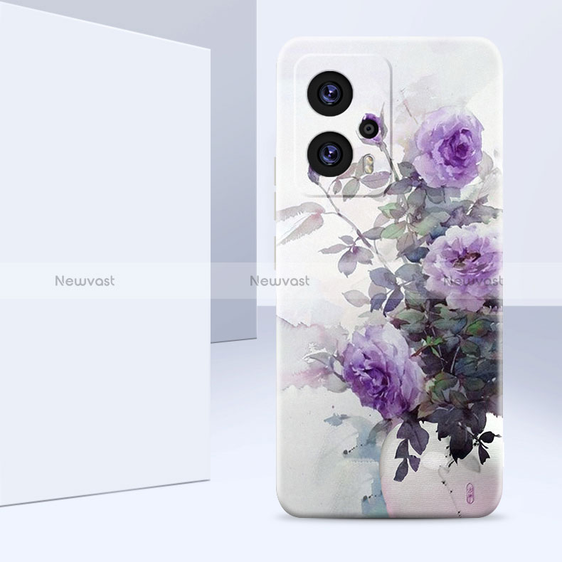 Silicone Candy Rubber Gel Flowers Soft Case Cover for Xiaomi Poco X4 GT 5G