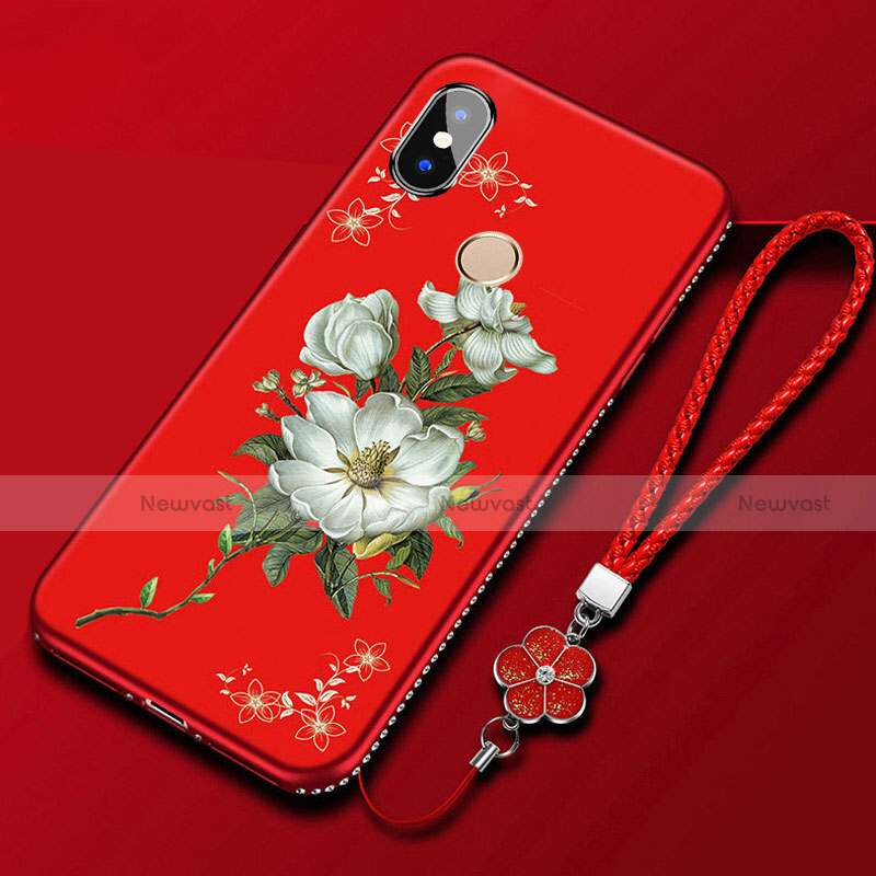 Silicone Candy Rubber Gel Flowers Soft Case Cover for Xiaomi Redmi 6 Pro