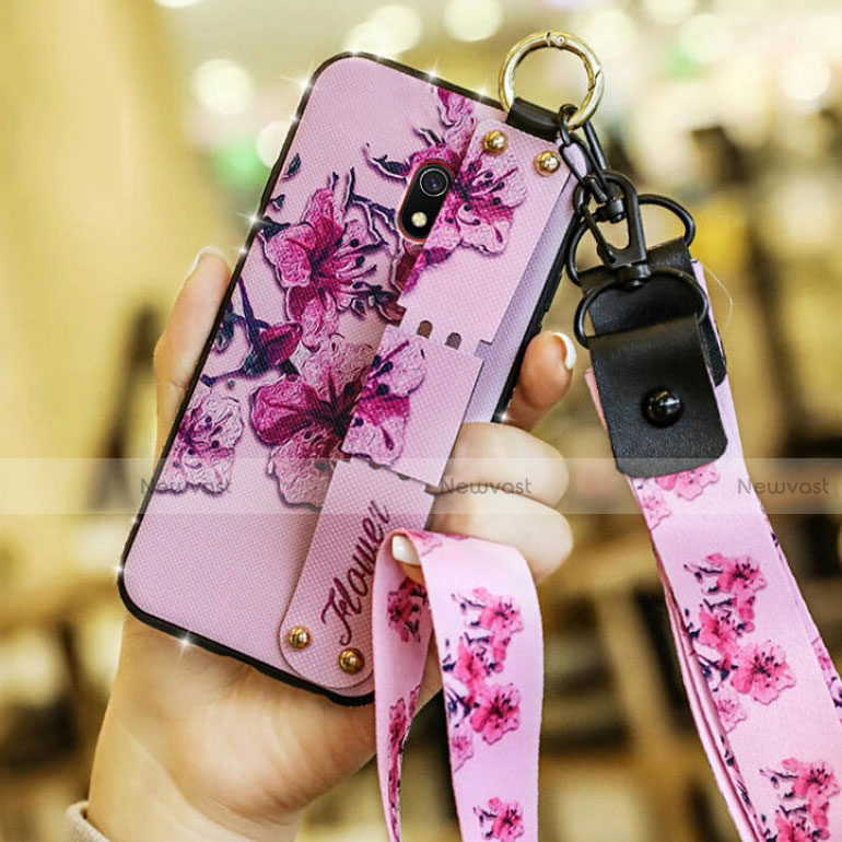 Silicone Candy Rubber Gel Flowers Soft Case Cover for Xiaomi Redmi 8A