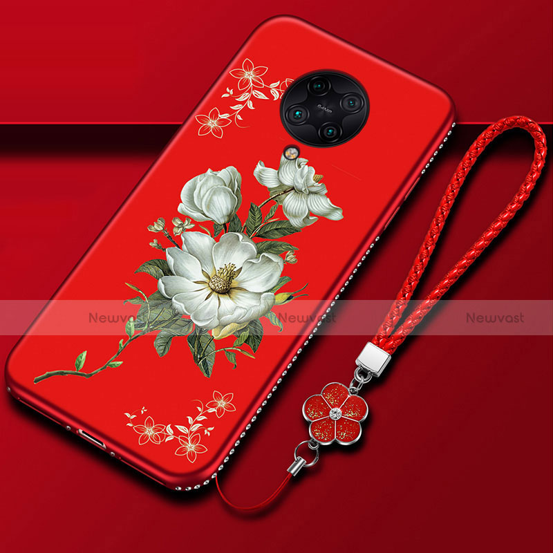 Silicone Candy Rubber Gel Flowers Soft Case Cover for Xiaomi Redmi K30 Pro Zoom