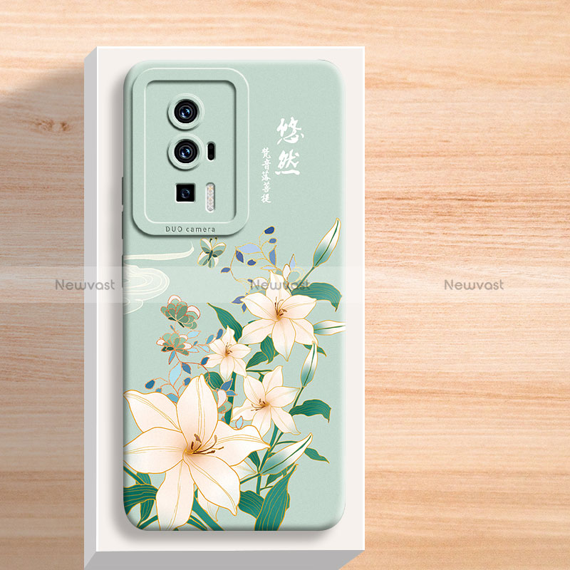 Silicone Candy Rubber Gel Flowers Soft Case Cover for Xiaomi Redmi K60 5G