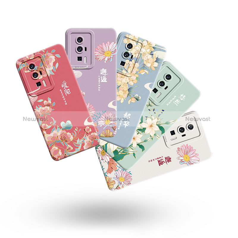 Silicone Candy Rubber Gel Flowers Soft Case Cover for Xiaomi Redmi K60 Pro 5G