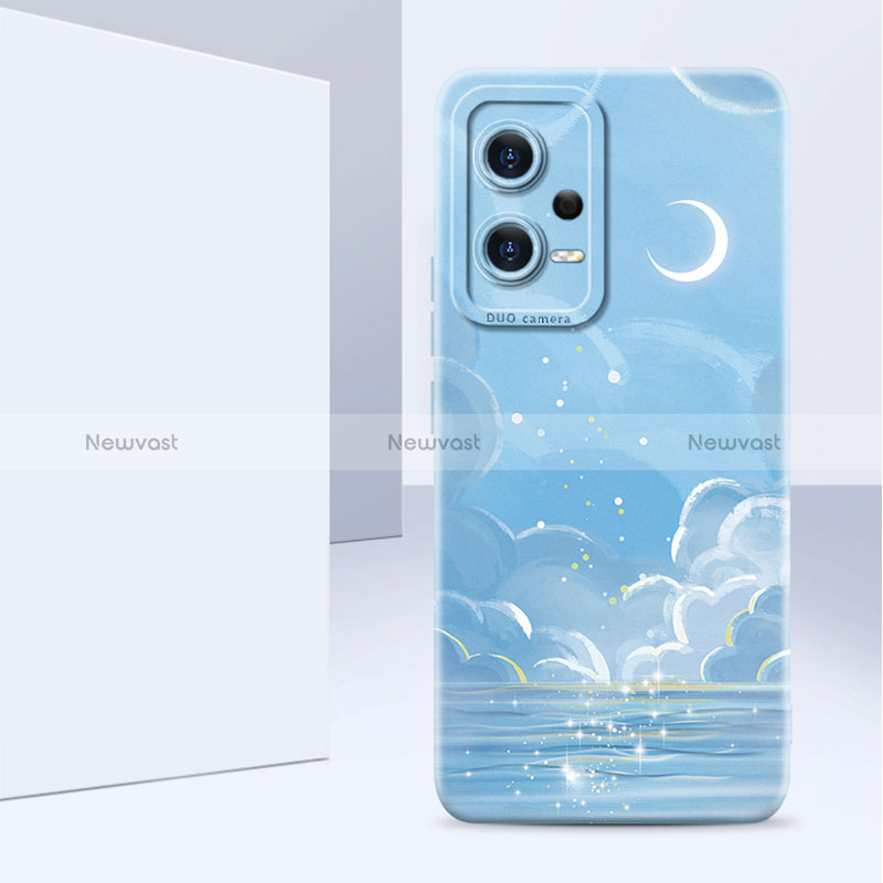 Silicone Candy Rubber Gel Flowers Soft Case Cover for Xiaomi Redmi Note 12 5G