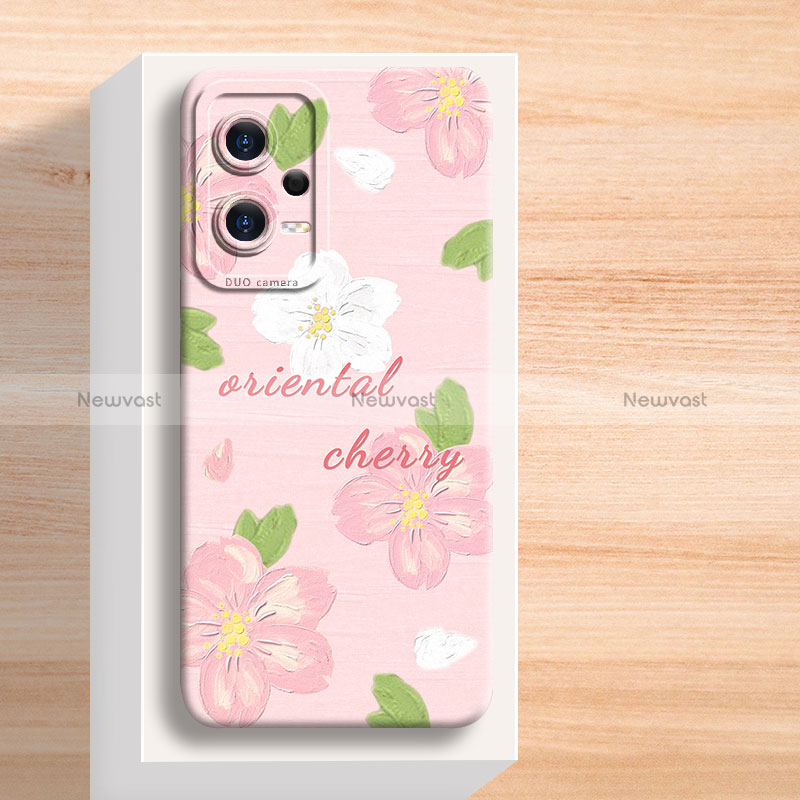 Silicone Candy Rubber Gel Flowers Soft Case Cover for Xiaomi Redmi Note 12 Explorer