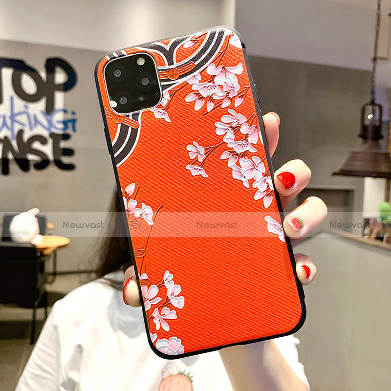 Silicone Candy Rubber Gel Flowers Soft Case Cover H05 for Apple iPhone 11 Pro