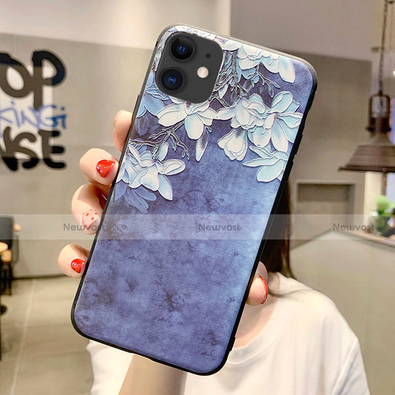 Silicone Candy Rubber Gel Flowers Soft Case Cover H07 for Apple iPhone 11