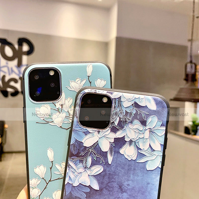 Silicone Candy Rubber Gel Flowers Soft Case Cover H07 for Apple iPhone 11 Pro Max