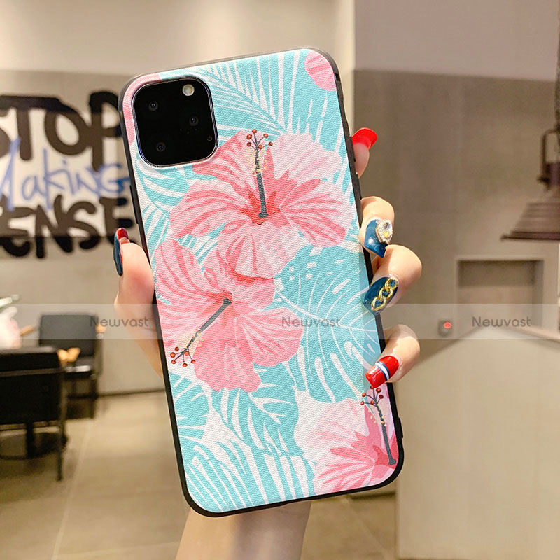 Silicone Candy Rubber Gel Flowers Soft Case Cover H09 for Apple iPhone 11 Pro Max