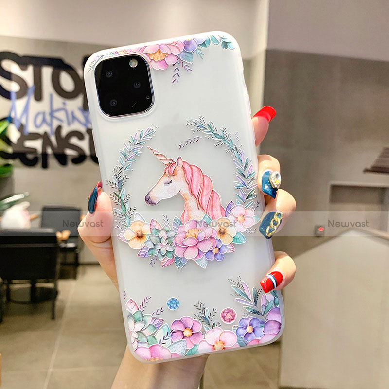 Silicone Candy Rubber Gel Flowers Soft Case Cover H10 for Apple iPhone 11