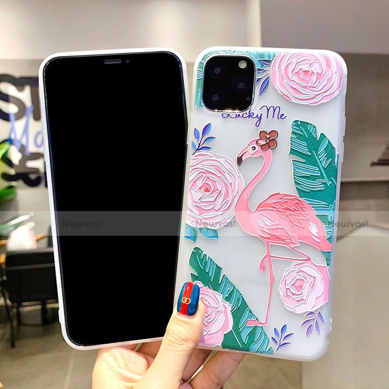 Silicone Candy Rubber Gel Flowers Soft Case Cover H10 for Apple iPhone 11