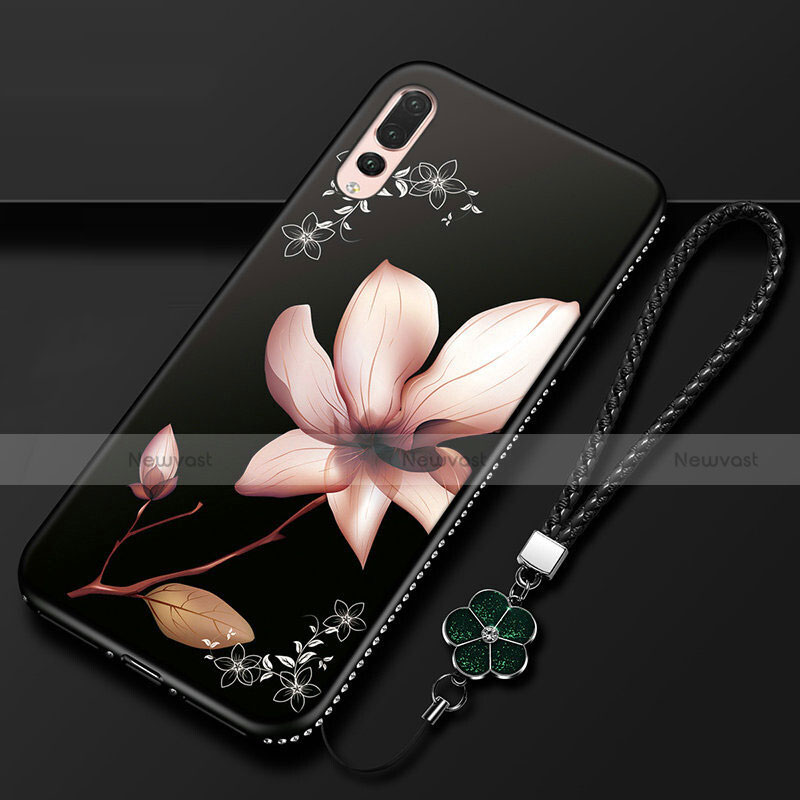 Silicone Candy Rubber Gel Flowers Soft Case Cover K01 for Huawei P20 Pro Mixed