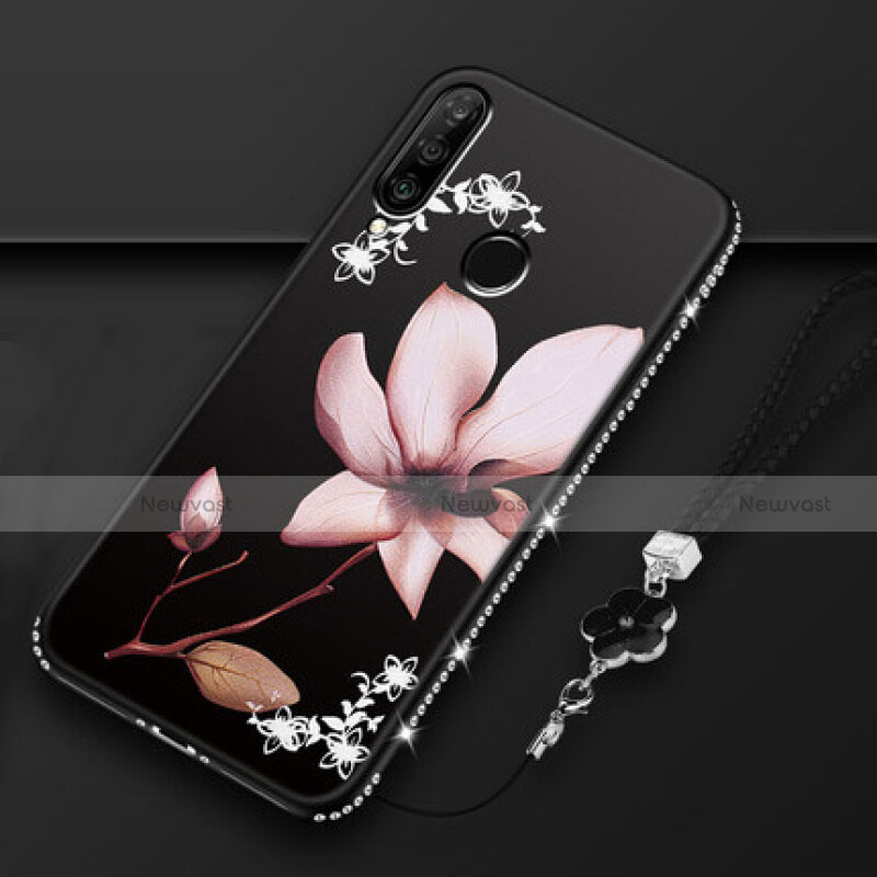 Silicone Candy Rubber Gel Flowers Soft Case Cover K01 for Huawei P30 Lite New Edition