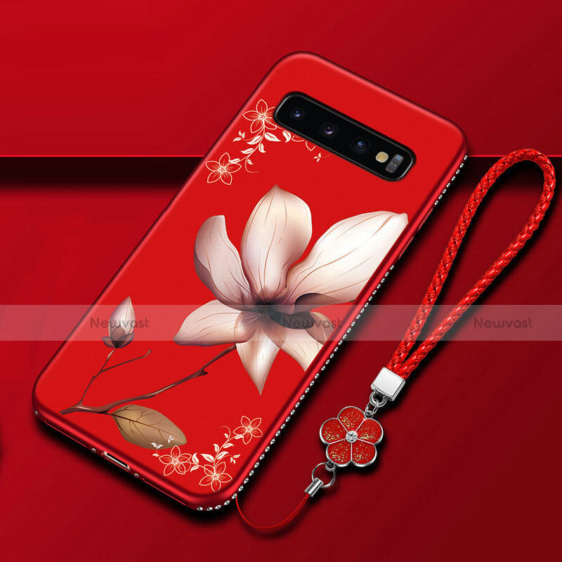 Silicone Candy Rubber Gel Flowers Soft Case Cover K01 for Samsung Galaxy S10 5G