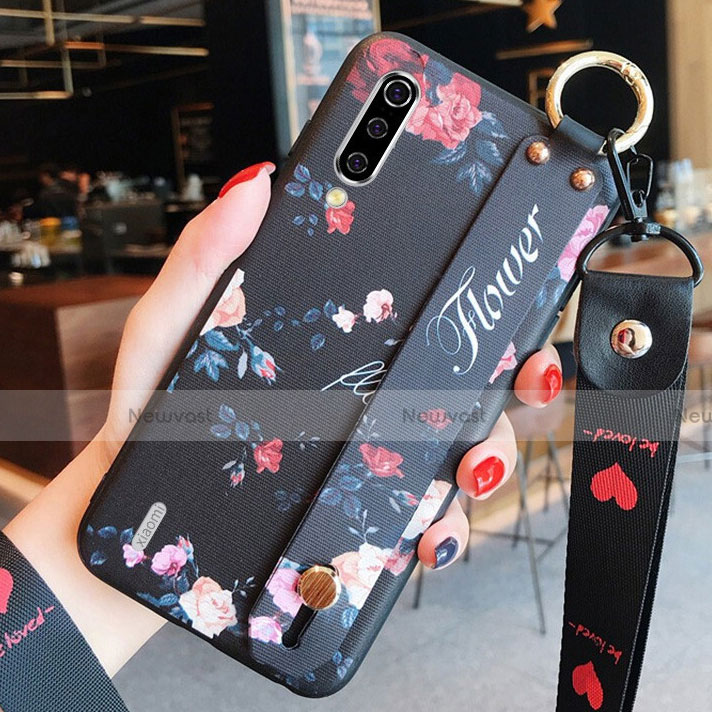 Silicone Candy Rubber Gel Flowers Soft Case Cover K01 for Xiaomi Mi A3