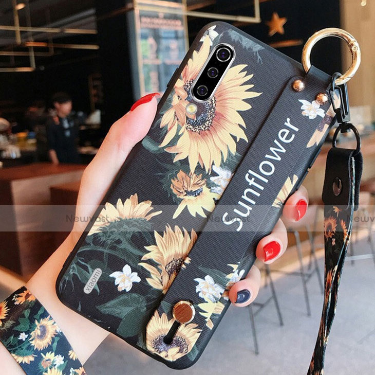 Silicone Candy Rubber Gel Flowers Soft Case Cover K01 for Xiaomi Mi A3