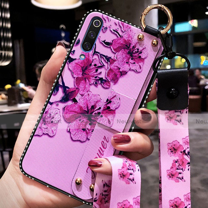 Silicone Candy Rubber Gel Flowers Soft Case Cover K05 for Xiaomi Mi A3