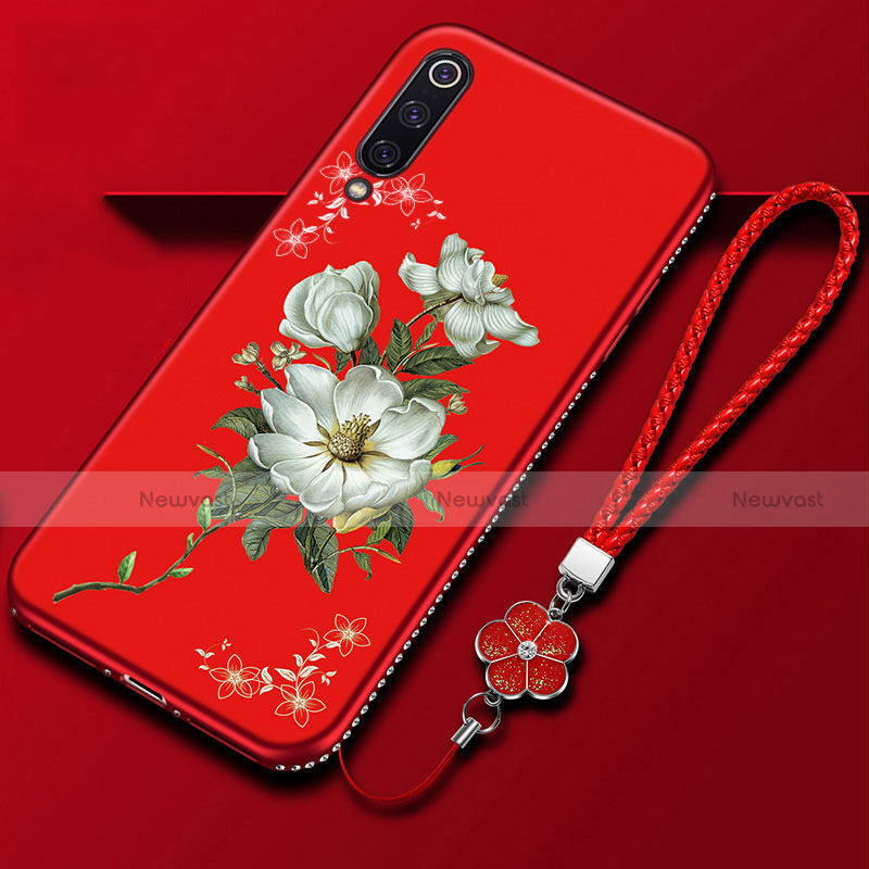 Silicone Candy Rubber Gel Flowers Soft Case Cover K06 for Xiaomi Mi A3