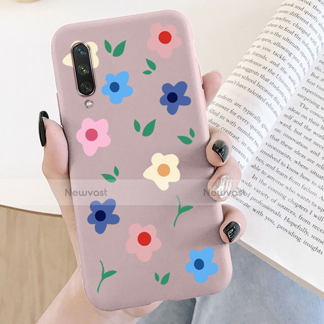 Silicone Candy Rubber Gel Flowers Soft Case Cover K07 for Xiaomi Mi A3