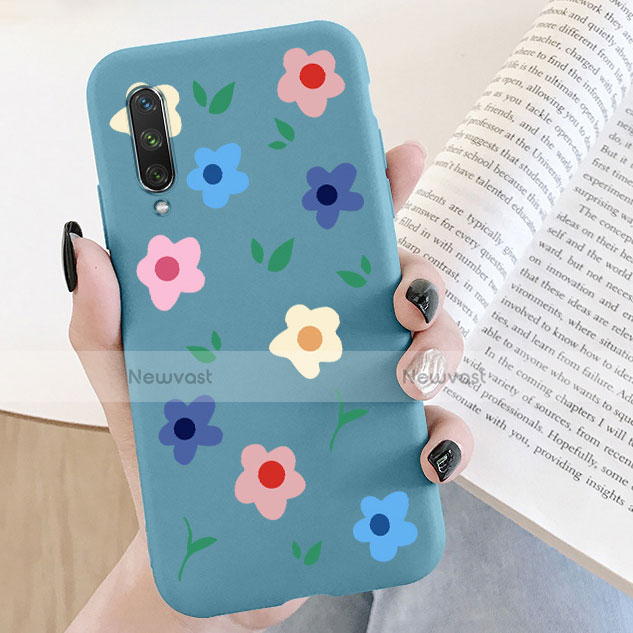 Silicone Candy Rubber Gel Flowers Soft Case Cover K07 for Xiaomi Mi A3