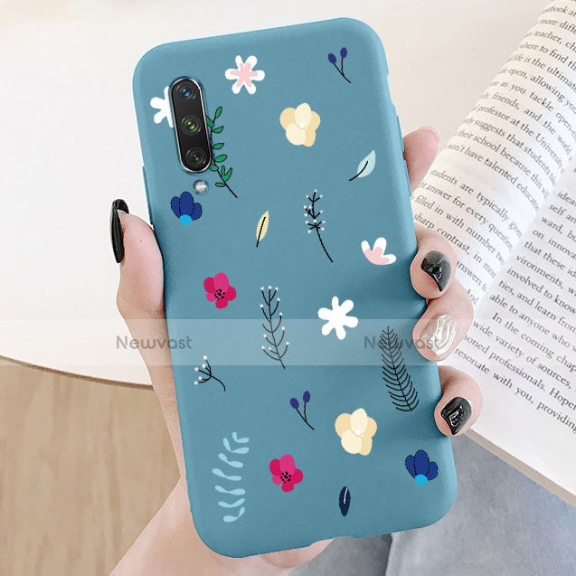 Silicone Candy Rubber Gel Flowers Soft Case Cover K07 for Xiaomi Mi A3