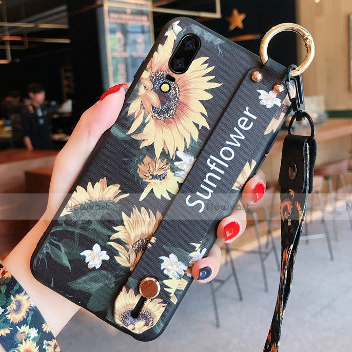 Silicone Candy Rubber Gel Flowers Soft Case Cover K08 for Huawei P20